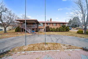 View of front of house featuring a porch