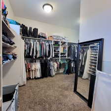 Master walk-in closet