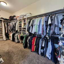 Master walk-in closet