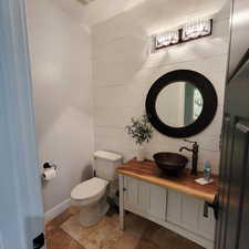 Main level half-bathroom