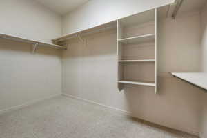 View of spacious closet