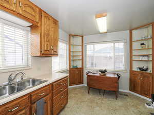 Kitchen with sink