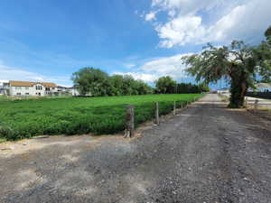 View of road with a rural view