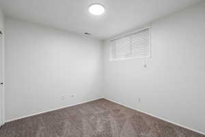 View of carpeted empty room