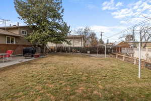 View of yard with a patio area