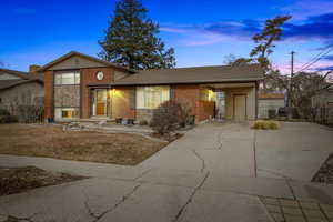 Tri-level home with a carport