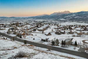 view of Snow Basin Ski resort and Mount Ogden Peak to the East