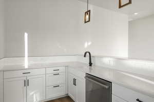 wet bar in the walk out basement