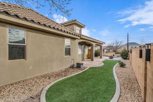 View of yard with a patio