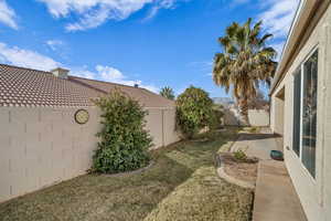 View of yard featuring a patio