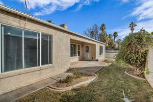 View of yard featuring a patio