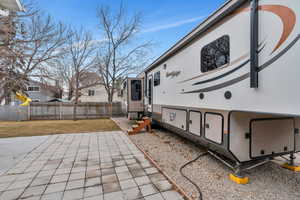 View of patio and RV Parking