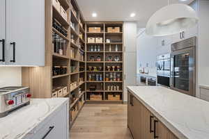 Pantry with wine cooler