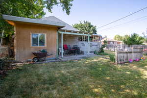 View of yard with a patio