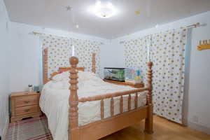 Bedroom featuring light hardwood / wood-style flooring