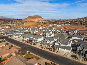 Bird's eye view featuring a mountain view