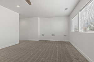 View of carpeted empty room