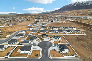 Bird's eye view featuring a mountain view