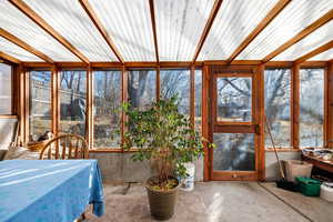 Sunroom with plenty of natural light