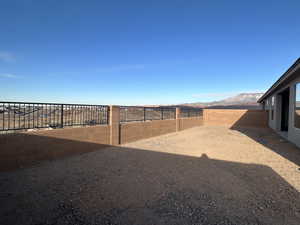 View of yard featuring a mountain view