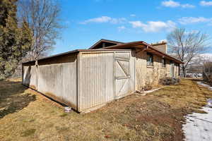 View of outdoor structure