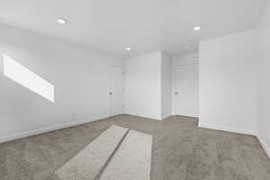 Empty room with carpet