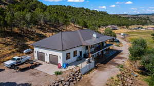 Birds eye view of property