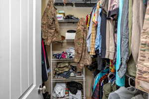 View of spacious closet