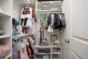 View of spacious closet