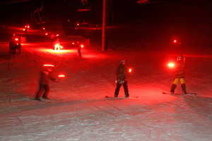 torch light parade on new years and you will have a front row seat