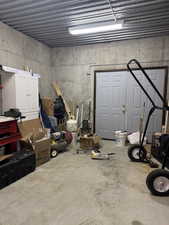 View of below grade area