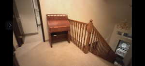 Stairs with carpet taken on upstairs