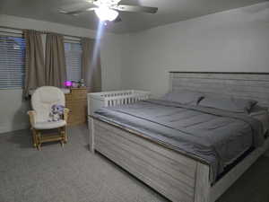 Master Bedroom, featuring ceiling fan