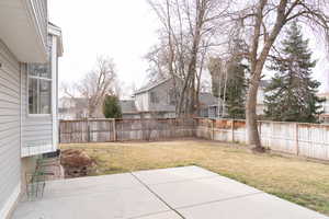 View of yard featuring a patio area