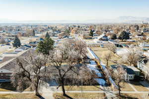 Bird's eye view featuring a mountain view