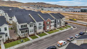 Bird's eye view featuring a mountain view