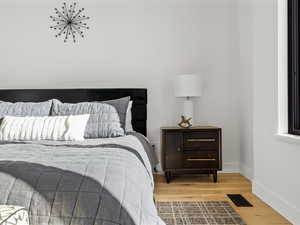 Bedroom featuring light hardwood / wood-style floors