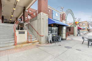 View of entrance to building