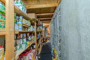 View of storage room