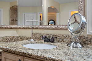 Bathroom featuring vanity