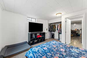 Bedroom featuring a closet