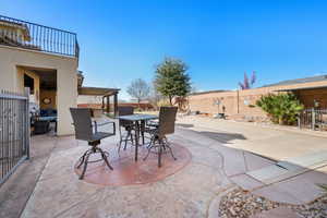 View of patio