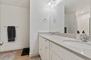 Full bath with double vanity