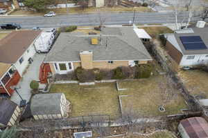 Birds eye view of property