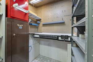 Utility room workbench