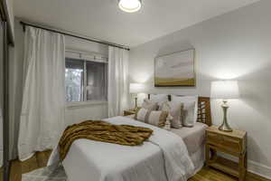 Bedroom featuring light hardwood / wood-style floors