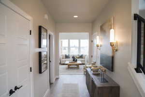 Wide open entryway with natural light.