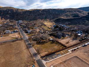 Bird's eye view featuring a mountain view