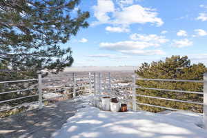 Roof top of home view