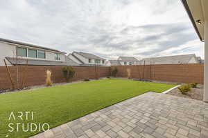 View of yard featuring a patio